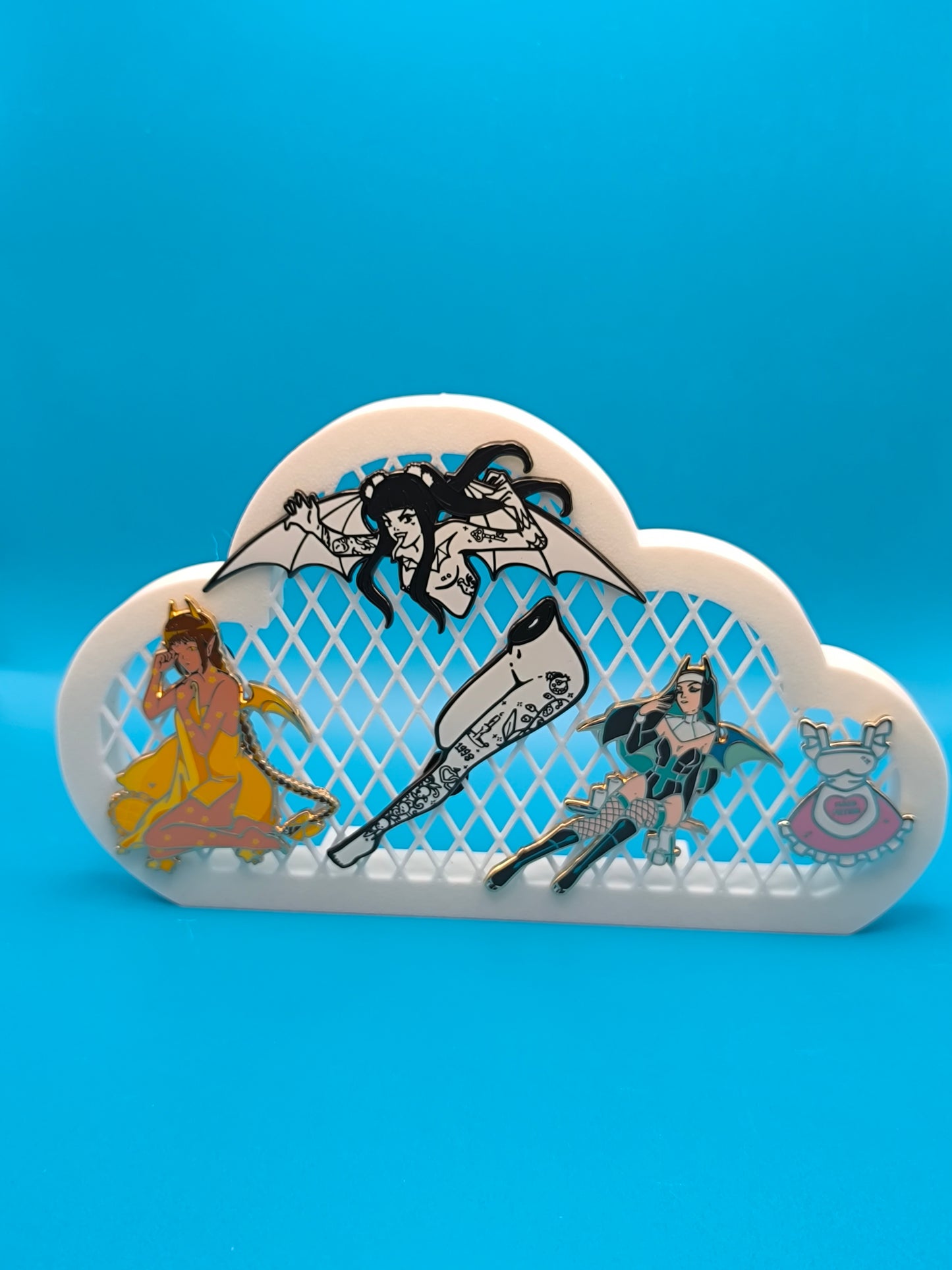 Cloud Shaped Enamel Pin Holder