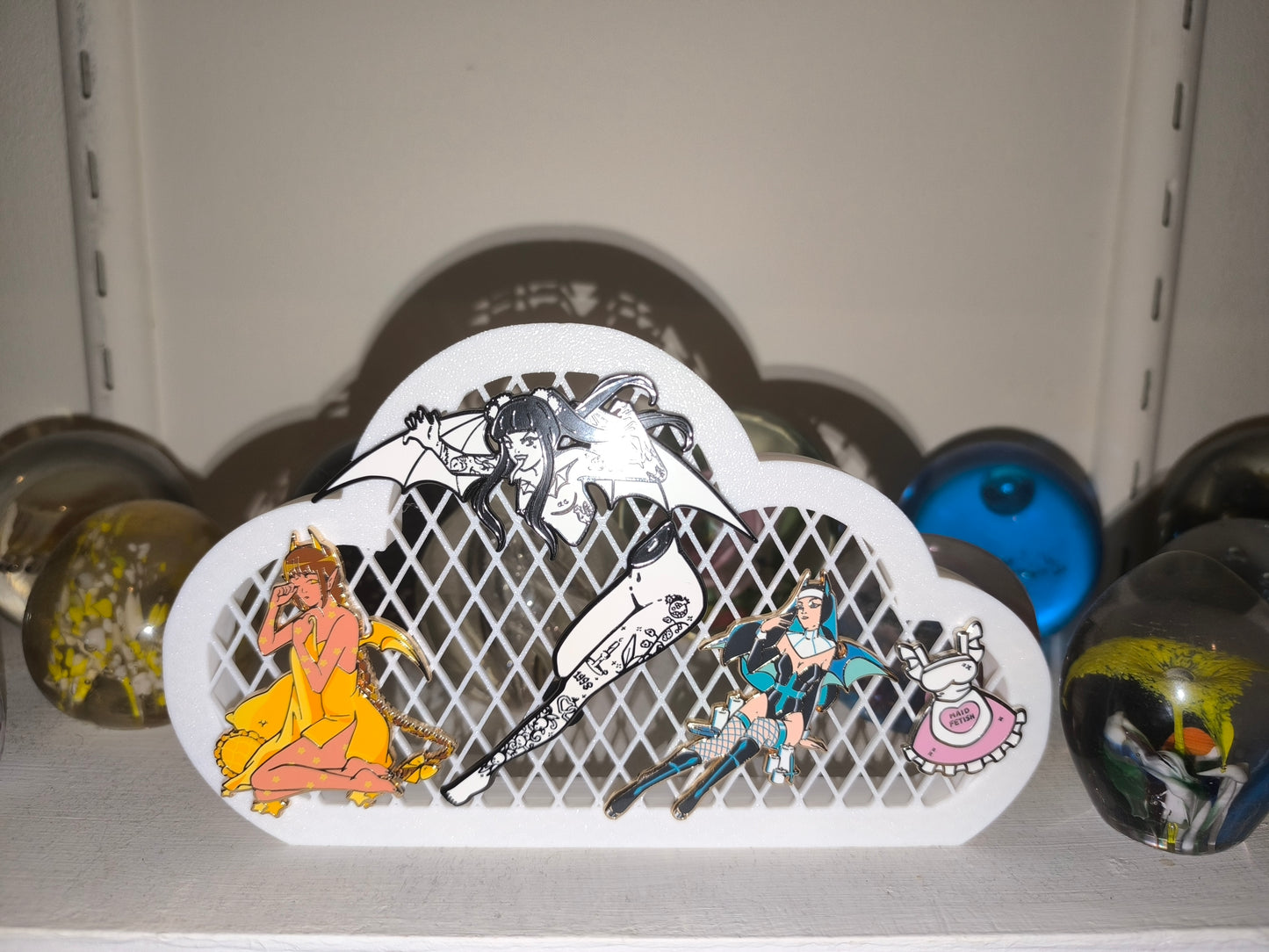 Cloud Shaped Enamel Pin Holder