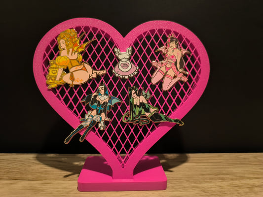 Heart Shaped Enamel Pin Holder